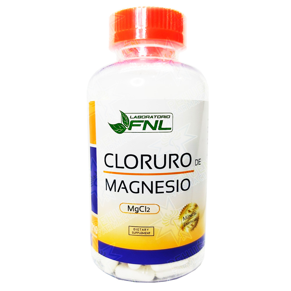 Cloruro de Magnesio 500 mg 210 Cápsulas FNL