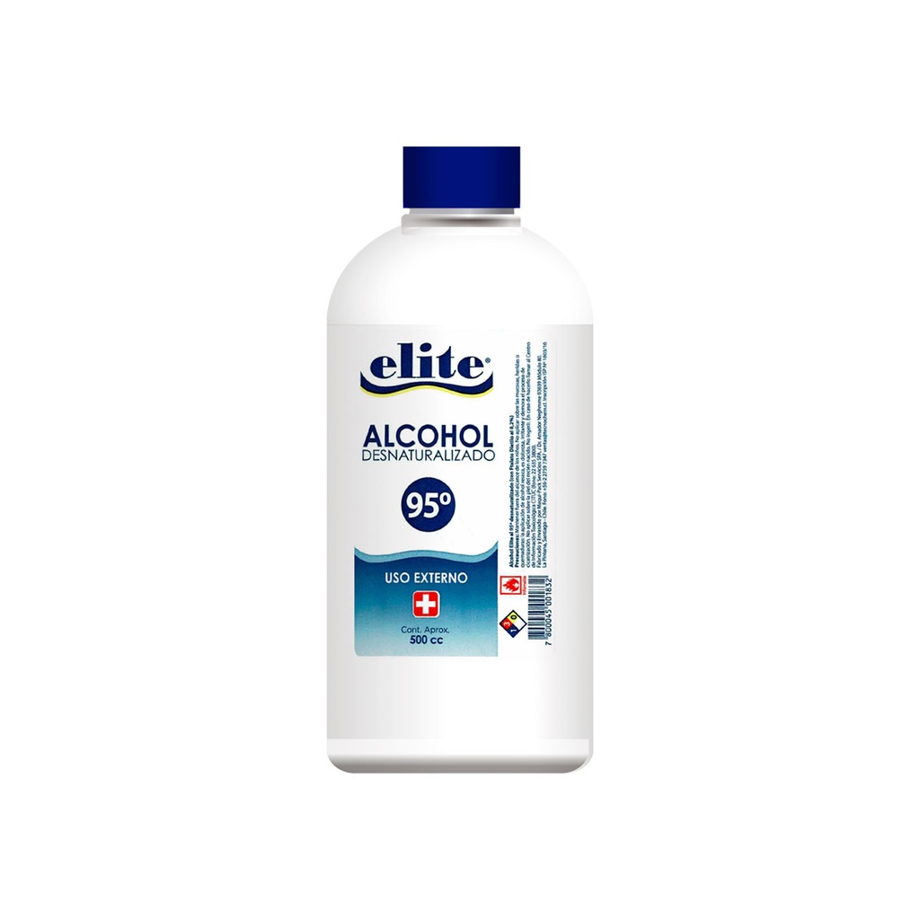 Elite Alcohol Desnaturalizado 95° 500 mL Sanax