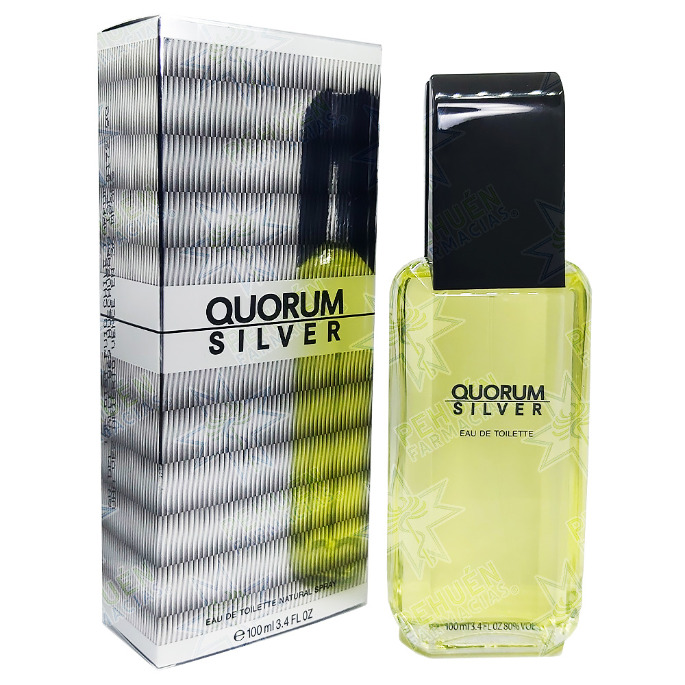 Quorum Silver Eau de Toilette Spray Hombre 100 mL Puig