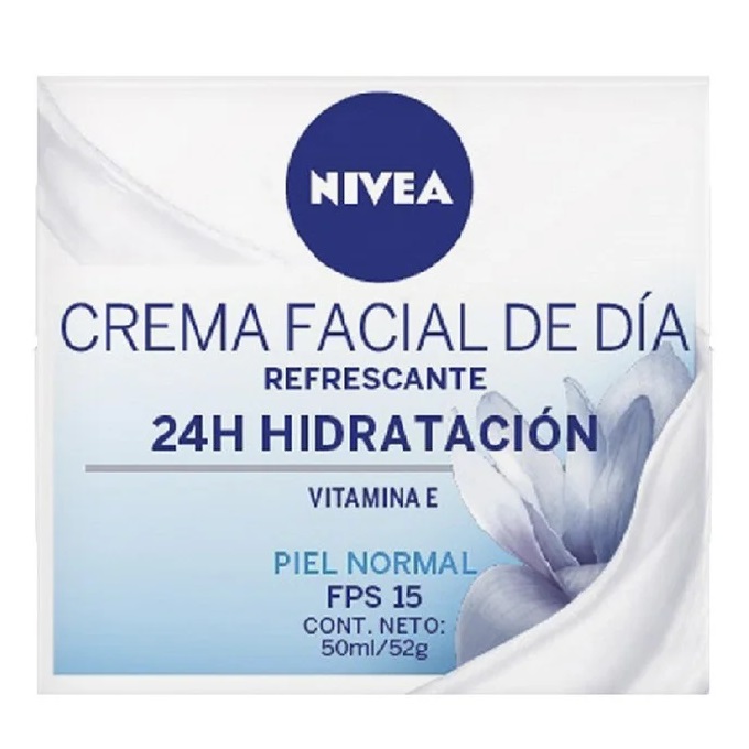 Nivea Refrescante Hidratación Intensa Crema Facial de Día FPS 15 50 mL