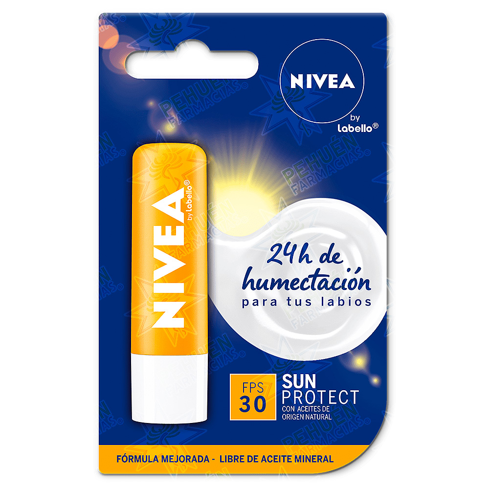 Nivea Protector Labial Humectante Sun Protect FPS 30 4,8 g
