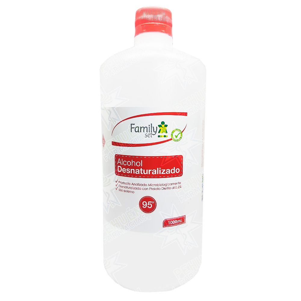 Alcohol Desnaturalizado 95° 500 mL Family Set