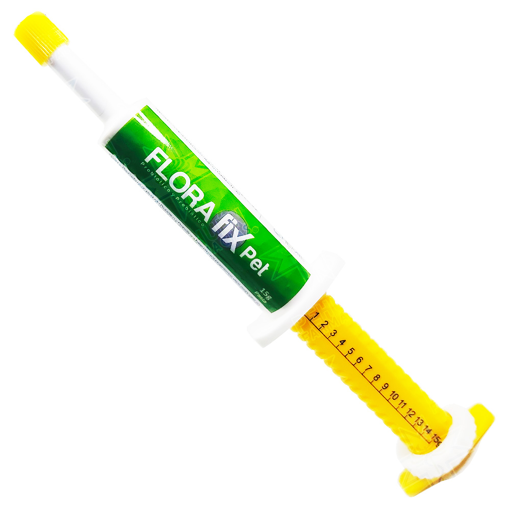 Flora Fix Pet Gato/Perro Probiótico Jeringa Gel Oral 15 g Chemie