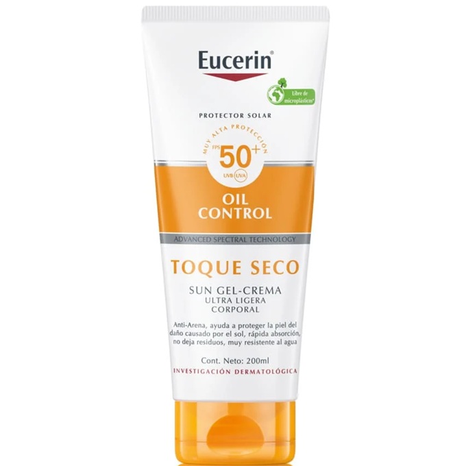 Eucerin Sun Oil Control FPS 50+ Bloqueador Gel-Crema Toque Seco 200 mL Beiersdorf
