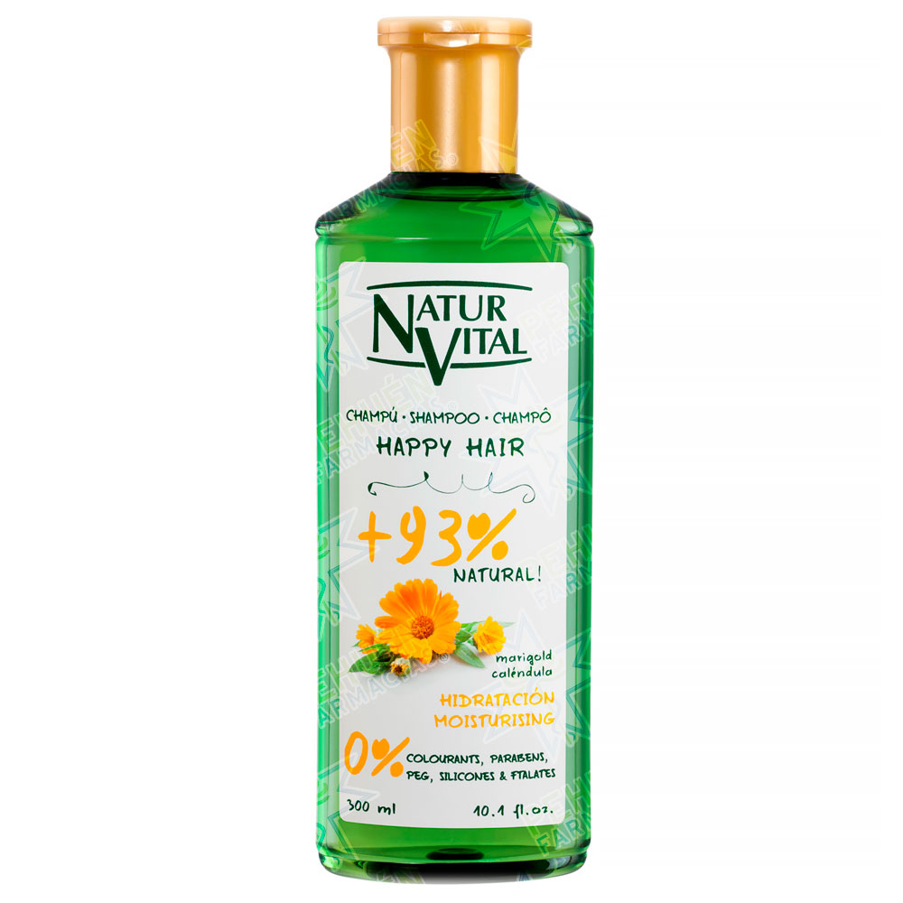Naturvital Happy Hair Hidratación Caléndula Shampoo 300 mL