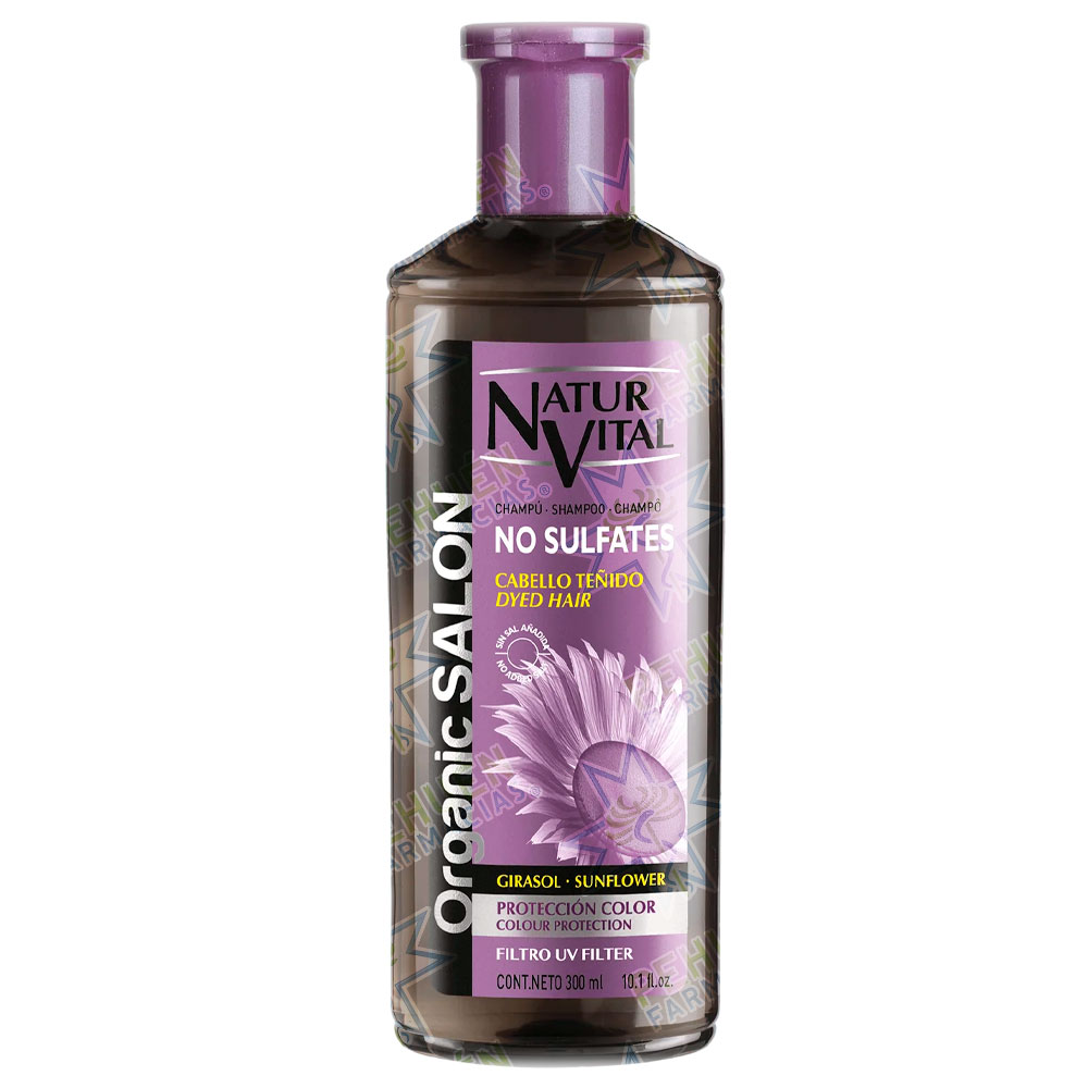 Naturvital Sin Sulfatos Girasol Cabellos Teñidos Shampoo 300 mL