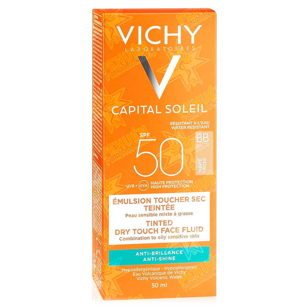Capital Soleil BB Fps 50+ Crema Facial Acabado Seco Bloqueador Crema con Color 50 mL