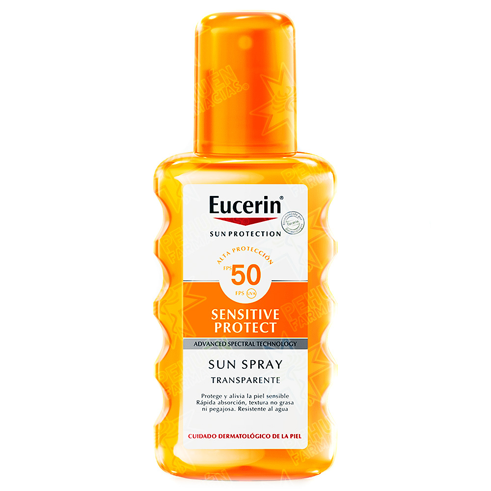 Eucerin Sun Sensitive Protect Spray Transparente Fps 50 Bloqueador Agua Spray 200 mL Beiersdorf