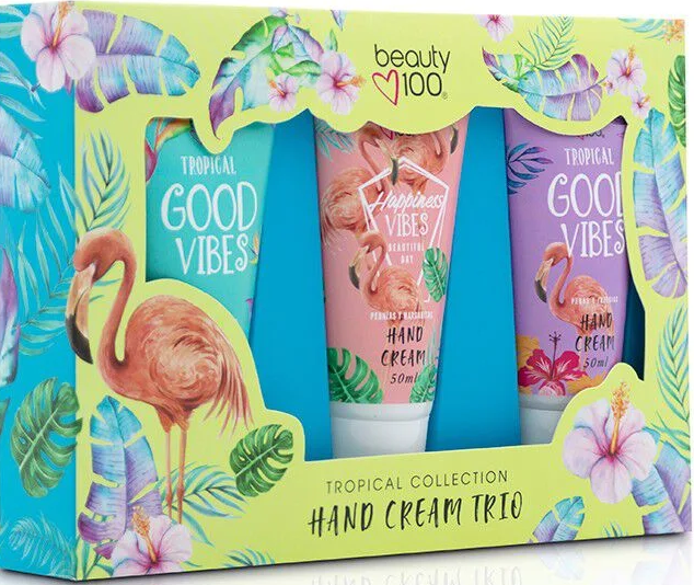 Beauty 100 Estuche Tropical 3 Cremas de Manos 50 mL