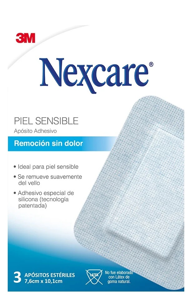 Nexcare Apósito Adhesivo Transparente Remoción Sin Dolor 6,7 x 4,1 cm 3M