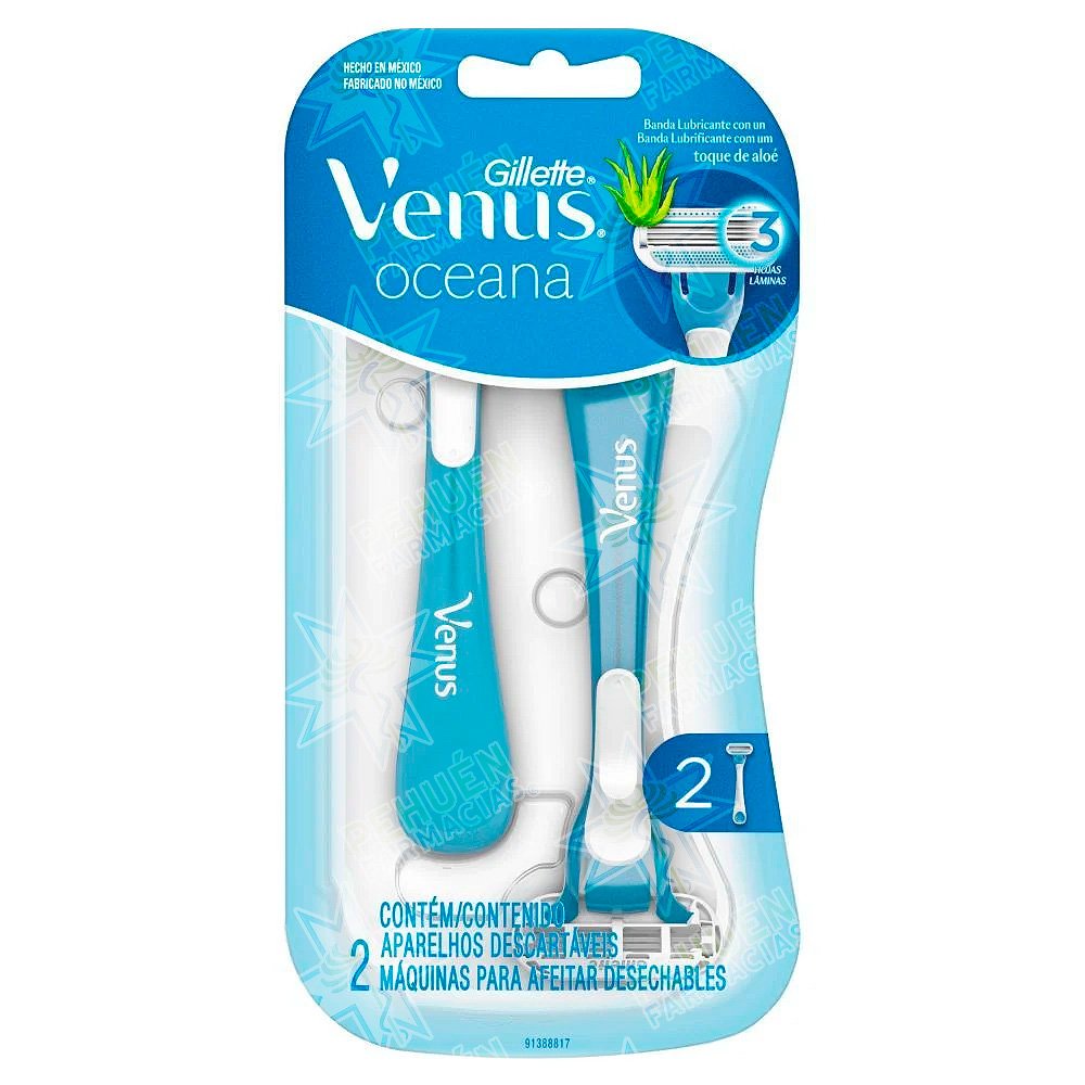 Gillette Venus Oceana Pack 2 Máquinas de Afeitar P&G