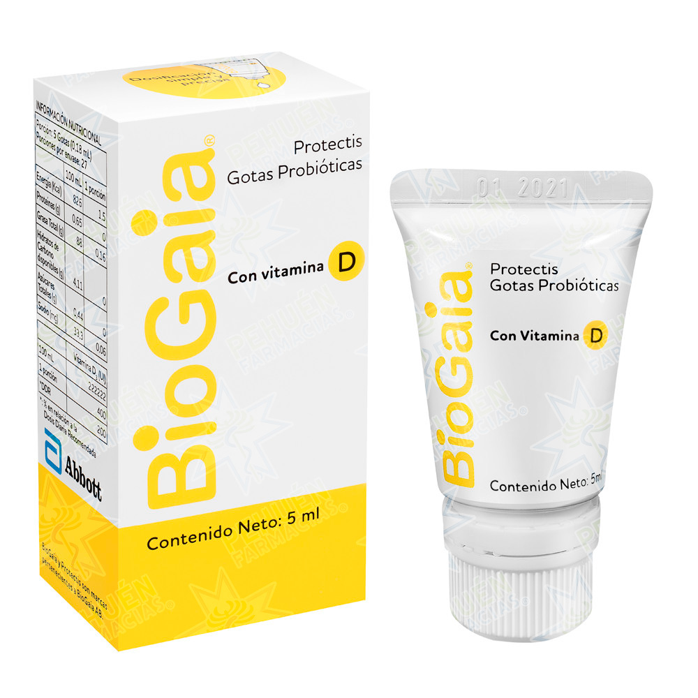 BioGaia D (100 mill. UFC/ 400 UI)/0,2mL Gotas Suspensión Oral 5 mL