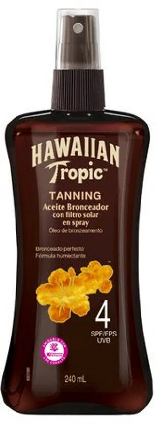 Hawaiian Tropic Tanning Aceite Bronceador Fps 4 240 mL