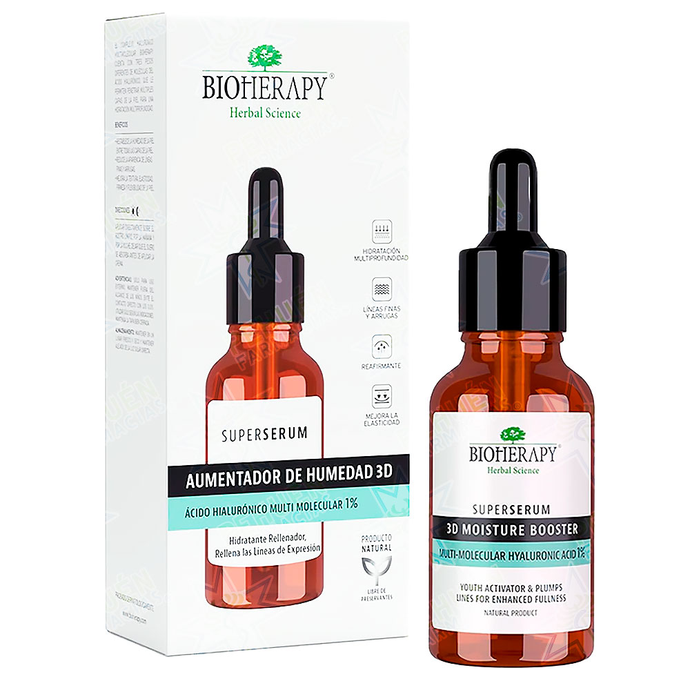 BioHerapy Súper Sérum Antiedad Rellenador 3D con Ácido Hialurónico 1 % 30 mL Alpaya