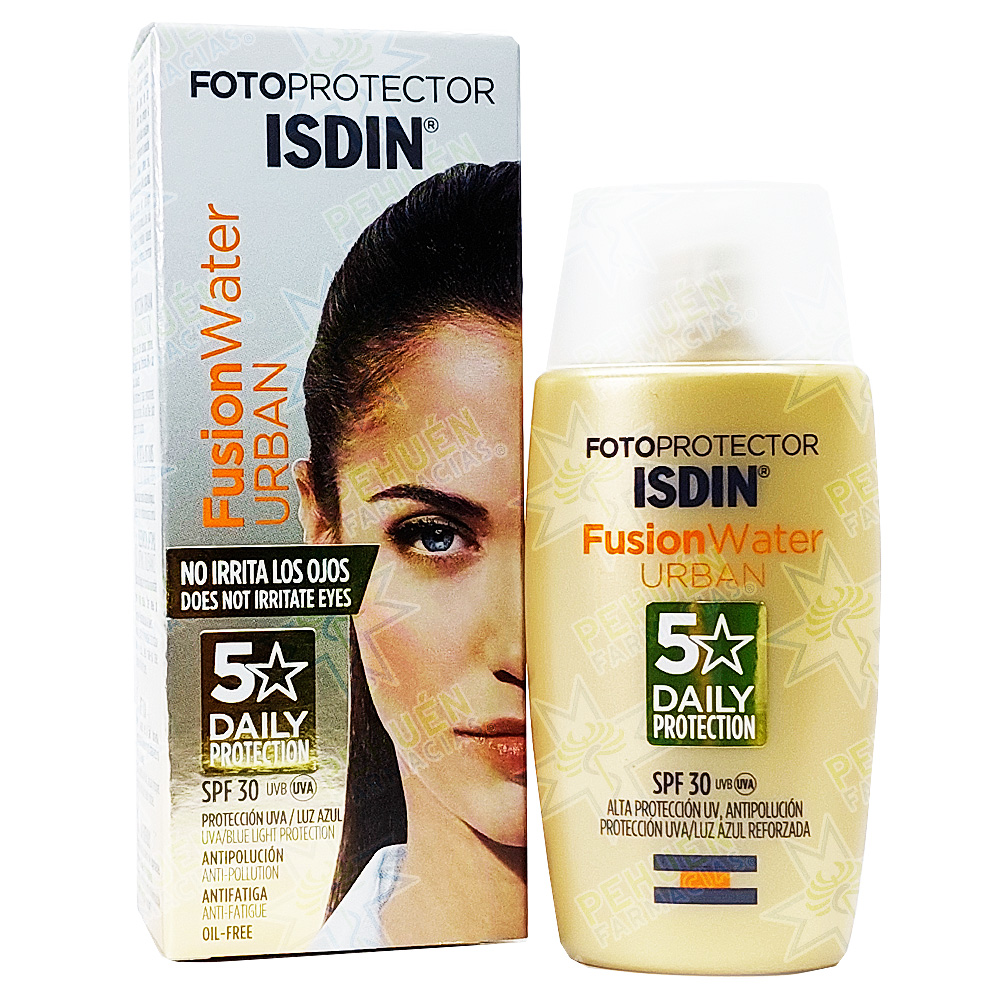 Fotoprotector Fusion Water Urban Fps 30 Bloqueador Líquido 50 mL Isdin
