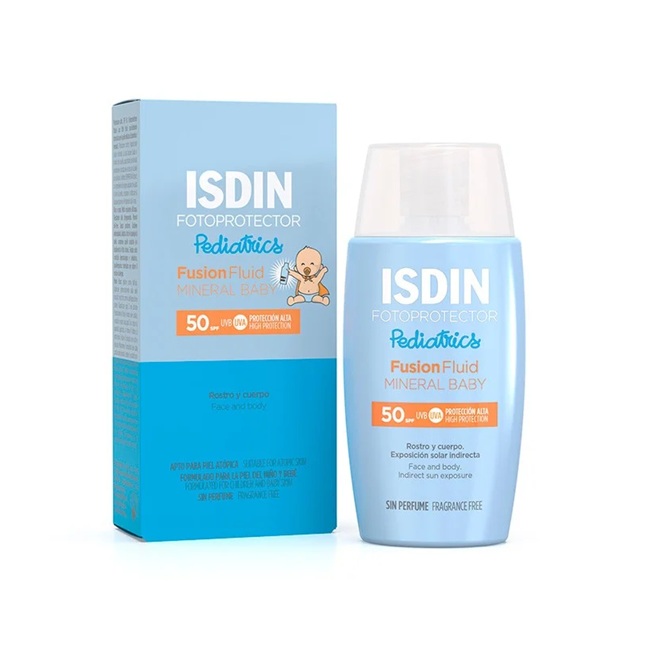 Fotoprotector Pediatrics Fusion Fluid Mineral Baby Fps 50 50 mL Isdin