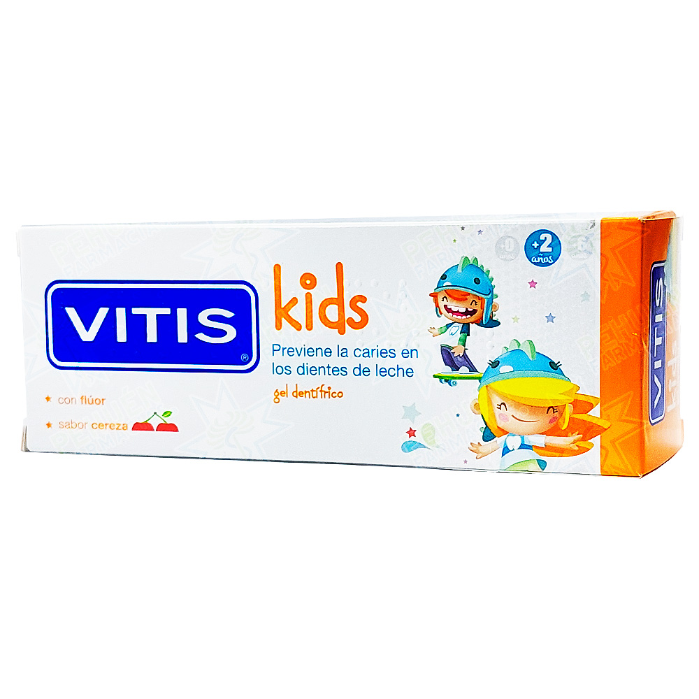Vitis Gel Dental Kids Cereza +2 Años 50 mL