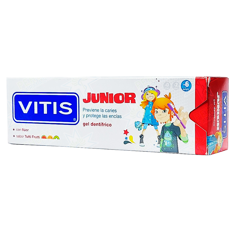 Vitis Gel Dental Junior Tutti Frutti +6 Años 75 mL