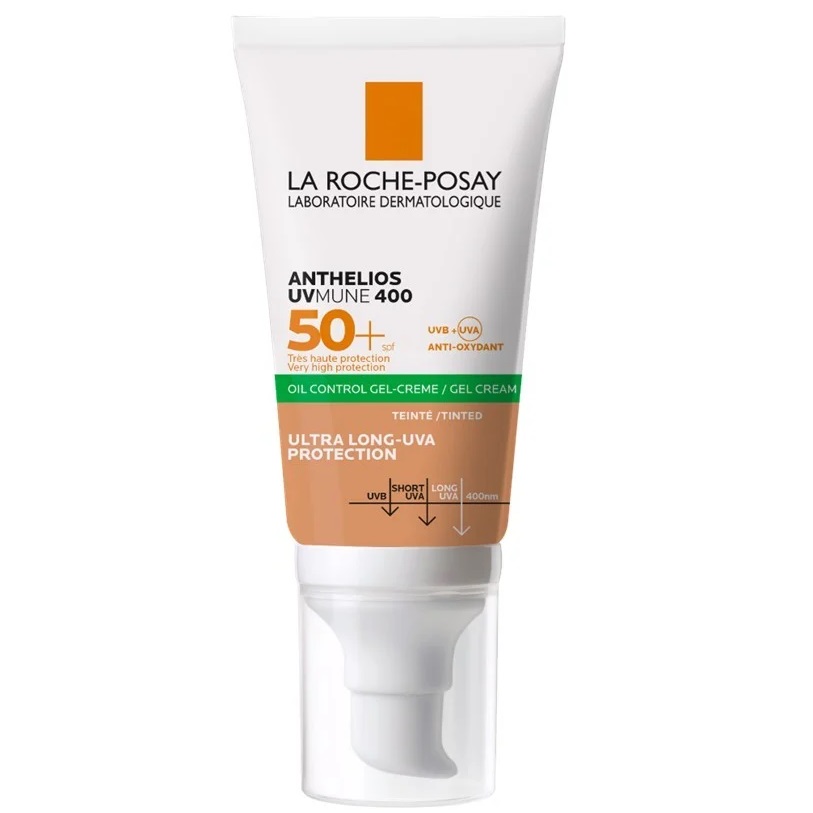 Anthelios Toque Seco Anti Brillo FPS 50+ Con Color 50 mL