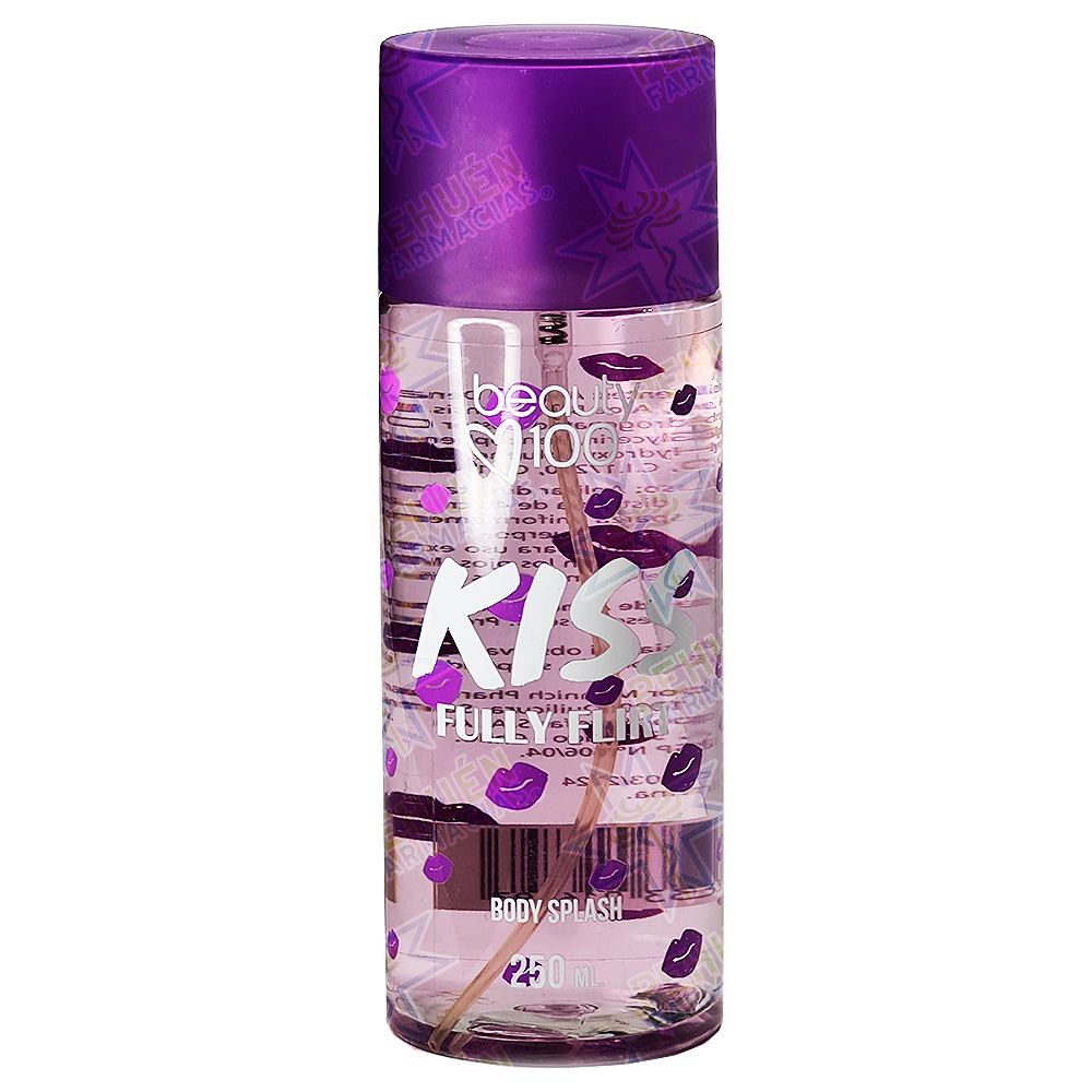 Beauty 100 Body Splash Kiss Fully Flirt 250 mL
