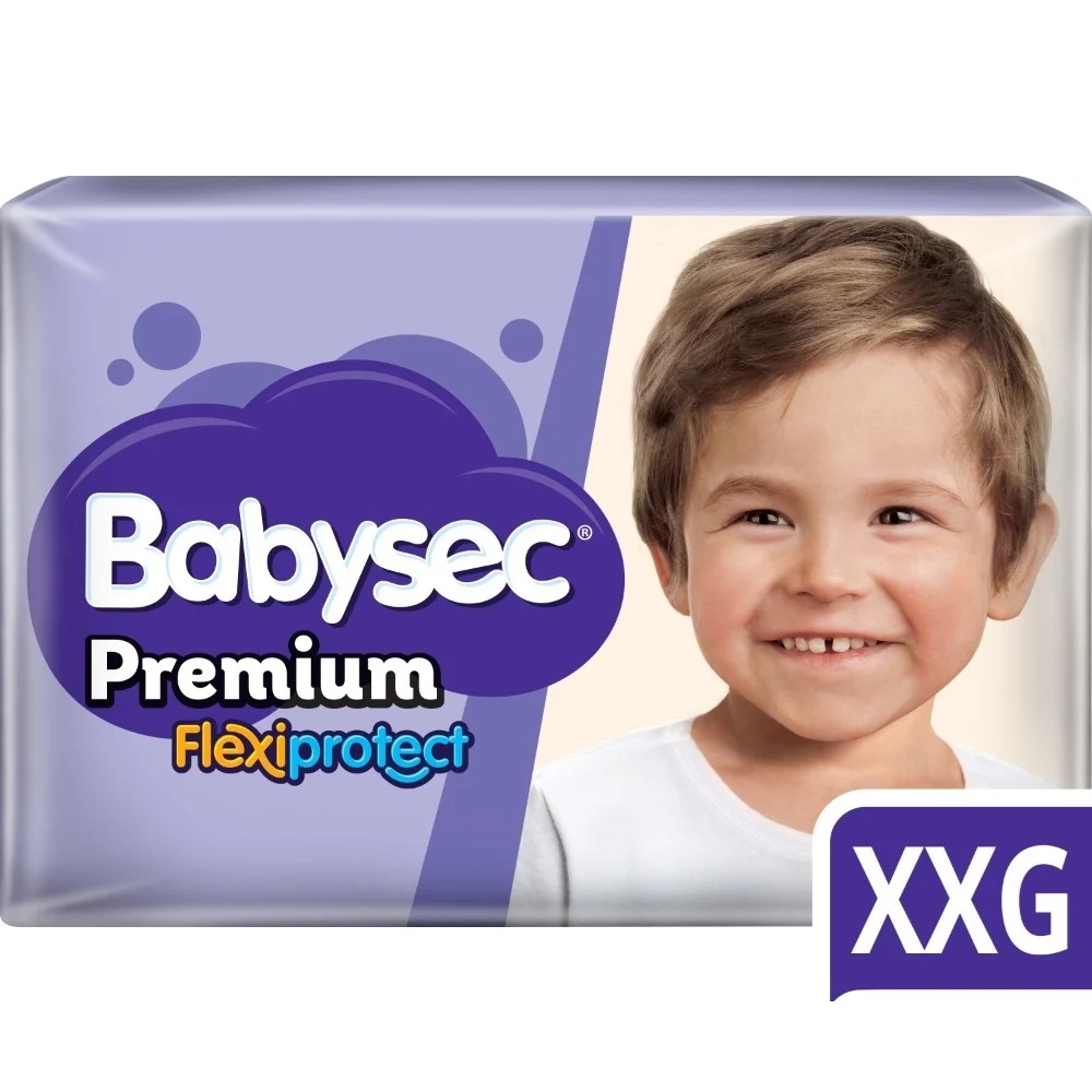 Babysec Premium Flexiprotect Talla XXG Más de 13 Kg 14 Pañales Cmpc