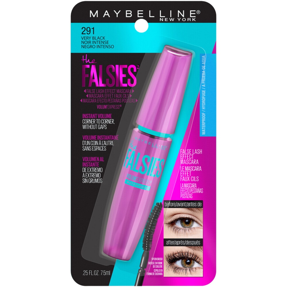 Maybelline The Falsies Efecto Postizas Waterproof Máscara de Pestañas Negro 8,6 mL