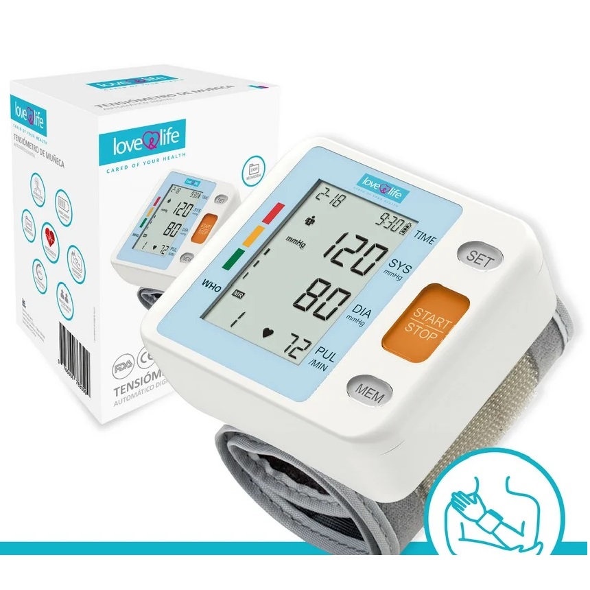 Tensiómetro de Muñeca Automático Love & Life