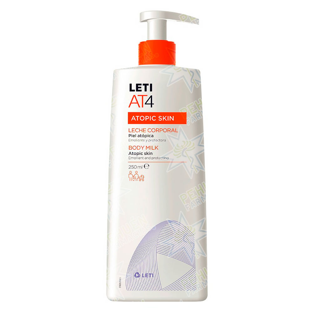 Leti AT4 Leche Corporal Piel Atópica 250 mL Bagó