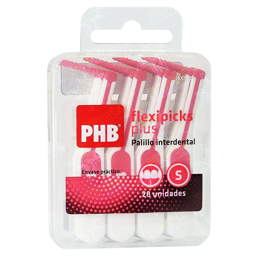 PHB Flexipicks Plus Palillos Interdentales Angulados 28 Unidades