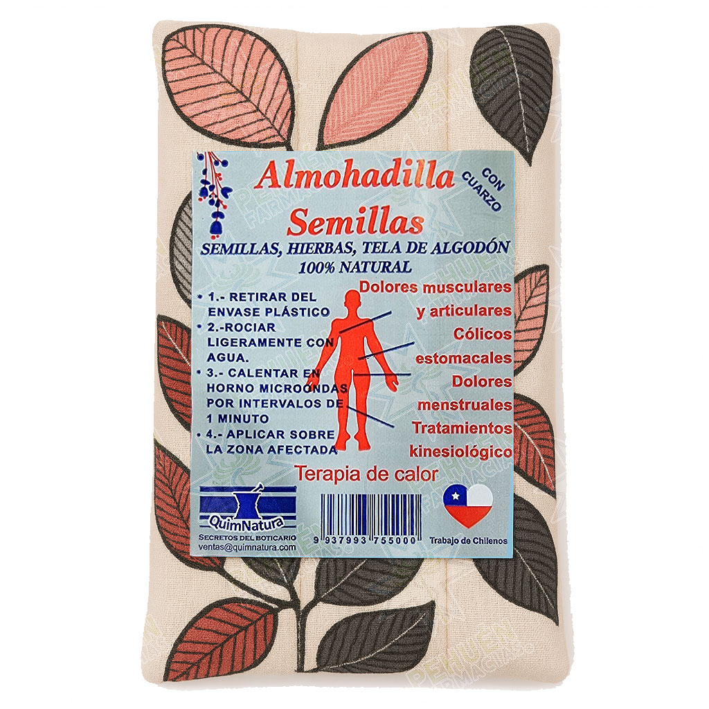 Almohadilla de Semillas + Cuarzo + Hierbas QuímNatura