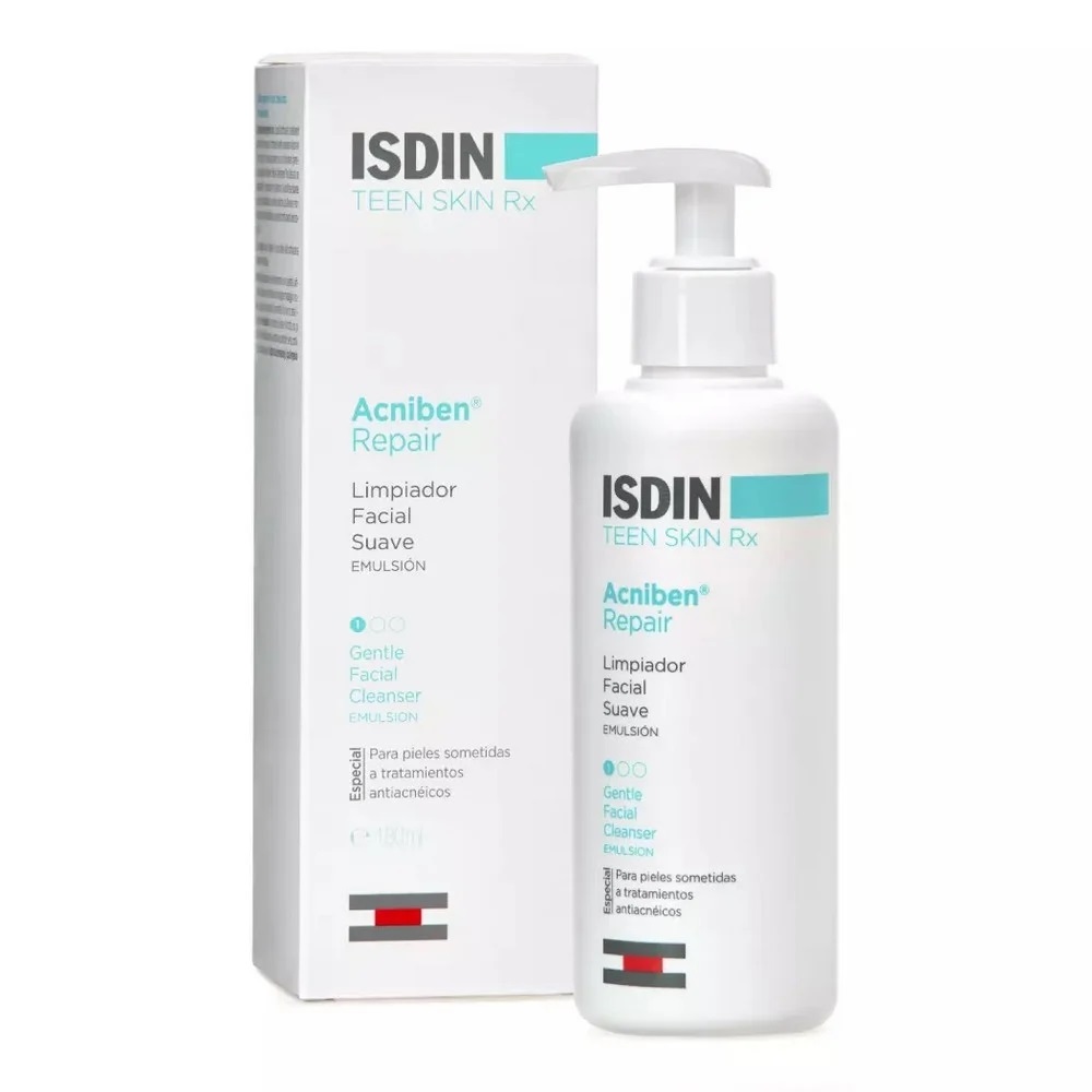 Acniben Repair Emulsión Limpiadora Facial Suave 180 mL Isdin
