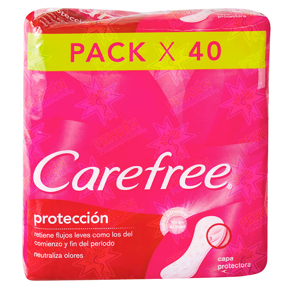 Carefree 40 Protectores Diarios Johnson & Johnson