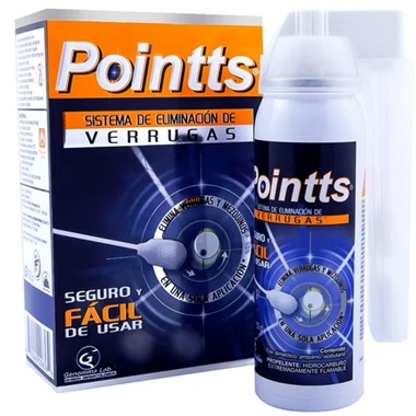 Pointts Sistema de Eliminación de Verrugas Comunes 80 mL - 12 Aplicaciones Genomma Lab