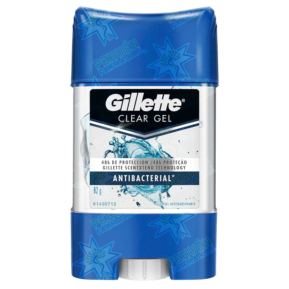 Gillette Clear Gel Antibacterial Desodorante Antitranspirante 82 g P&G