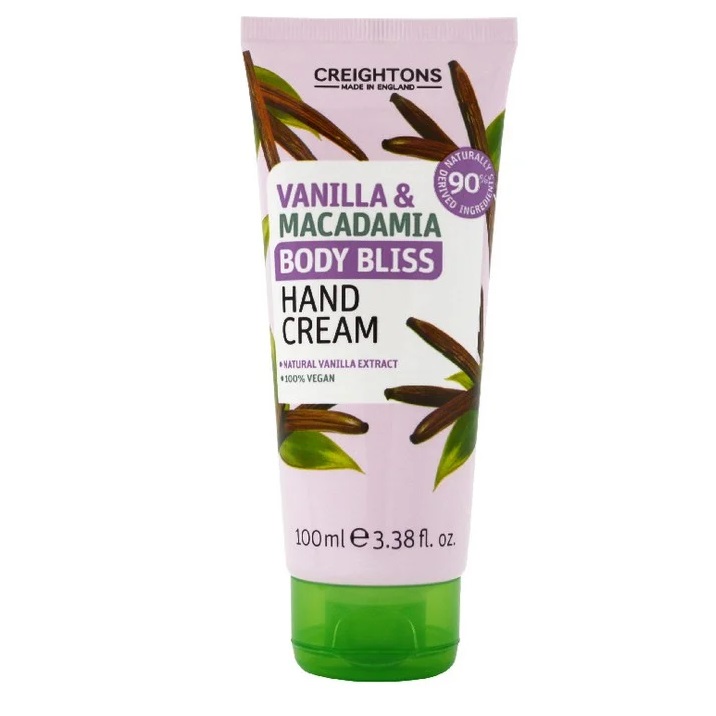 Body Bliss Crema de Manos Vainilla Macadamia 100 mL Creightons