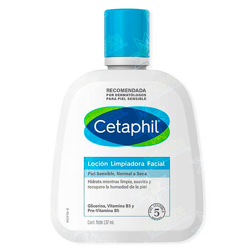 Cetaphil Loción Limpiadora Facial Piel Sensible Normal a Seca 237 mL Galderma
