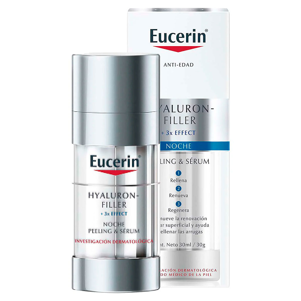 Eucerin Hyaluron Filler Peeling & Serum Antiedad Rellenador Exfoliante Noche 30 mL Beiersdorf