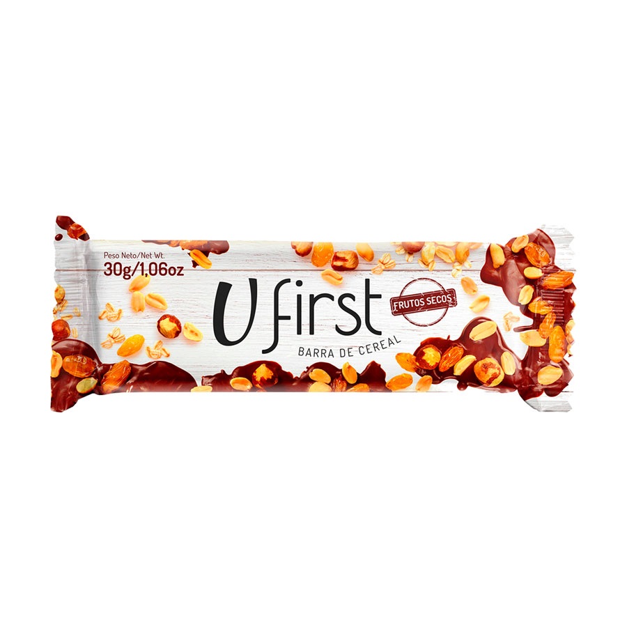 Ufirst Barra de Cereal con Frutos Secos 30 g