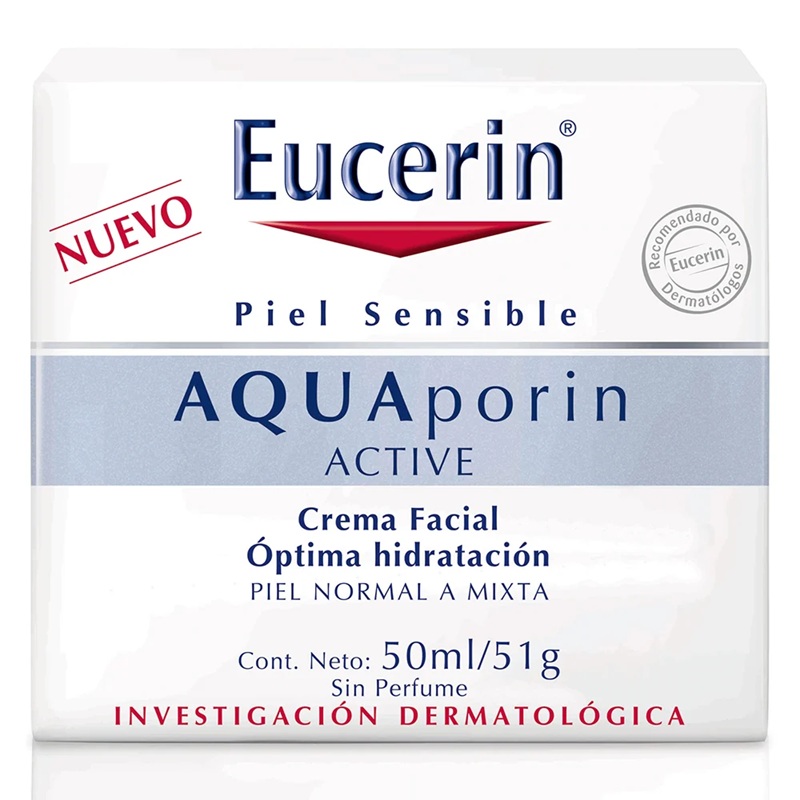 AquaPorin Active Crema Facial Hidratante Piel Normal A Mixta 50 mL Eucerin