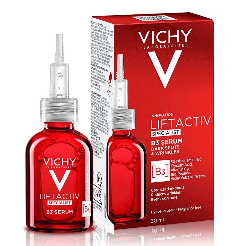 Liftactiv Specialist B3 Serum - Niacinamida + Vit. C + Ác.Glicólico + Péptidos - 30 mL Vichy