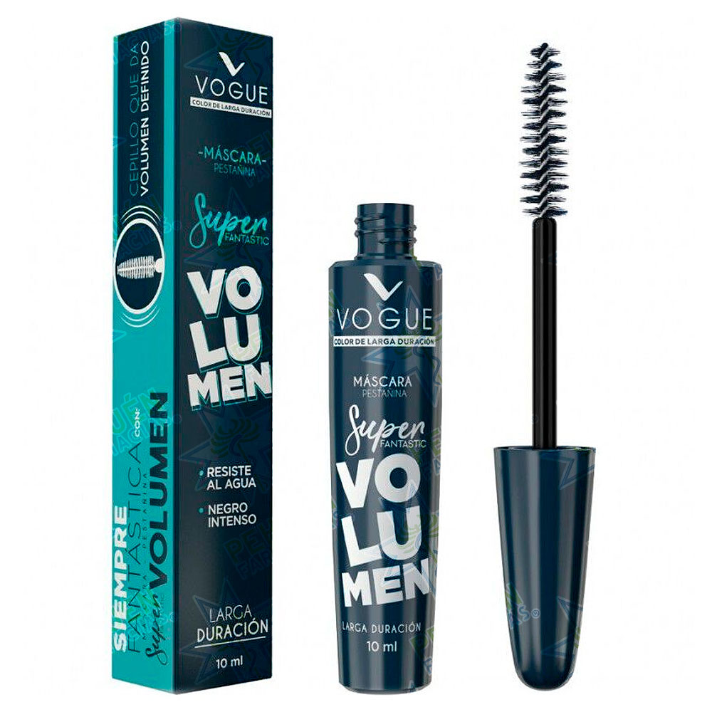 Vogue Máscara de Pestañas Super Fantastic Volumen Waterproof 10 mL