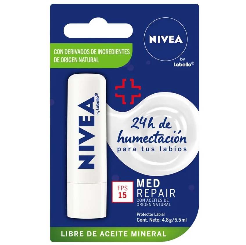Nivea Protector Labial Med Repair FPS 15 4,8 g