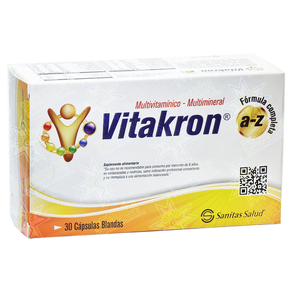 Vitakron A-Z 30 Cápsulas Blandas Sanitas