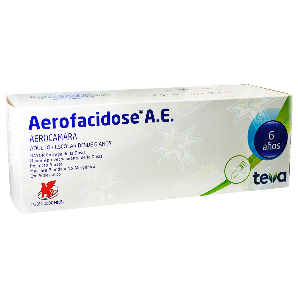 Aerofacidose Aerocámara Antiestática Adulto-Escolar Laboratorio Chile