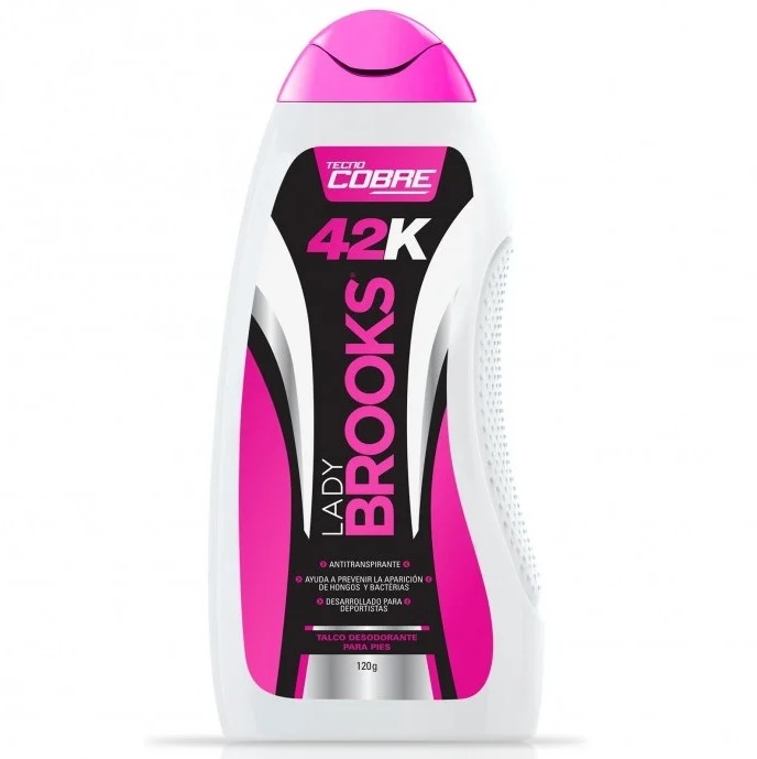 Brooks Lady 42K Tecno Cobre Talco Desodorante para Pies 120 g Davis