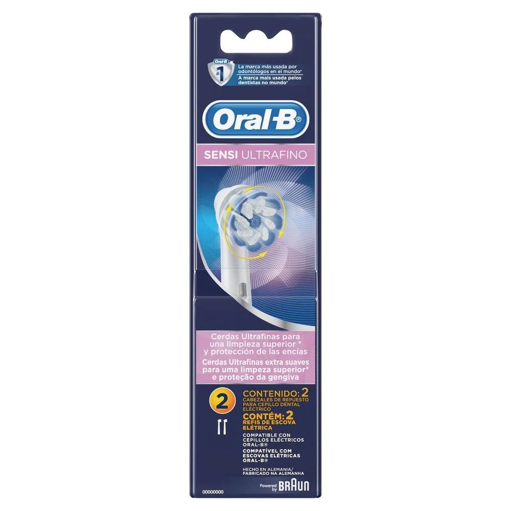 Oral-B Repuestos Cepillo Eléctrico Sensi Ultrafino 2 Unidades P&G