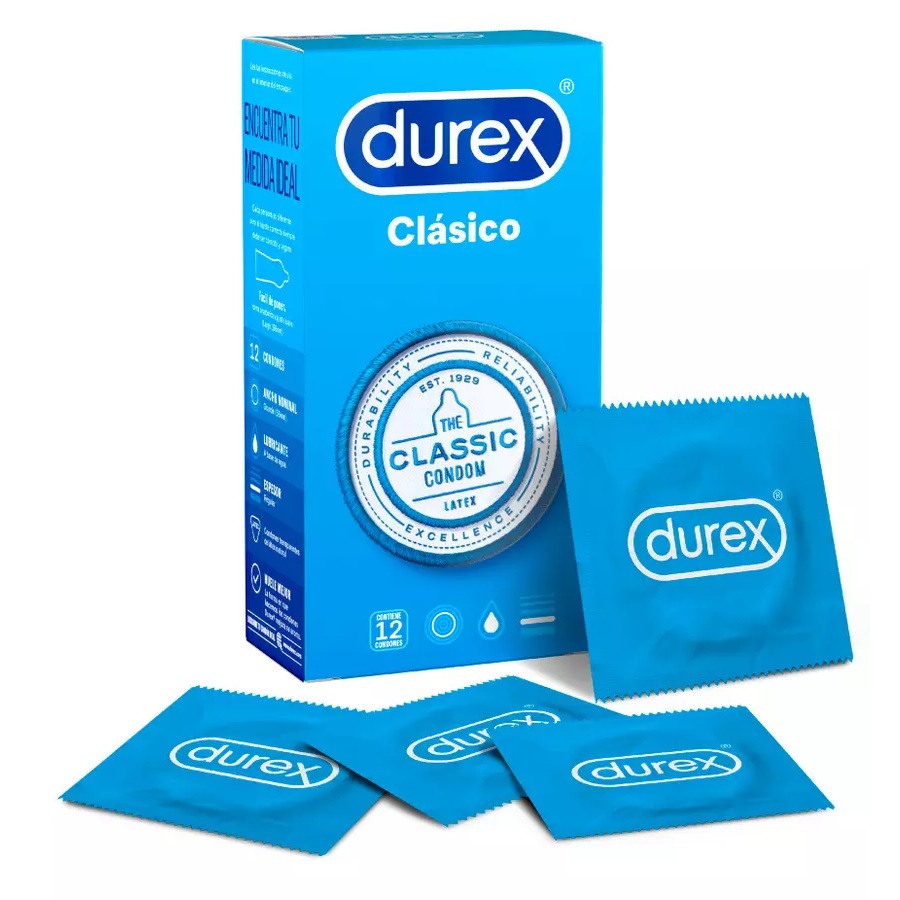 Durex Clásico 12 Condones