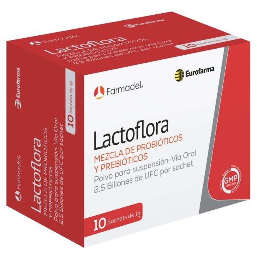 Lactoflora (Probióticos y Prebióticos) 10 Sachet 1 g Tervispharma*