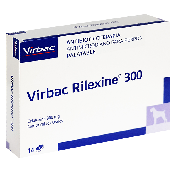 Virbac Rilexine Perros 300 mg 14 Comprimidos Virbac