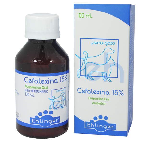 Cefalexina 15% Gatos/Perros Suspensión Oral 100 mL Virbac